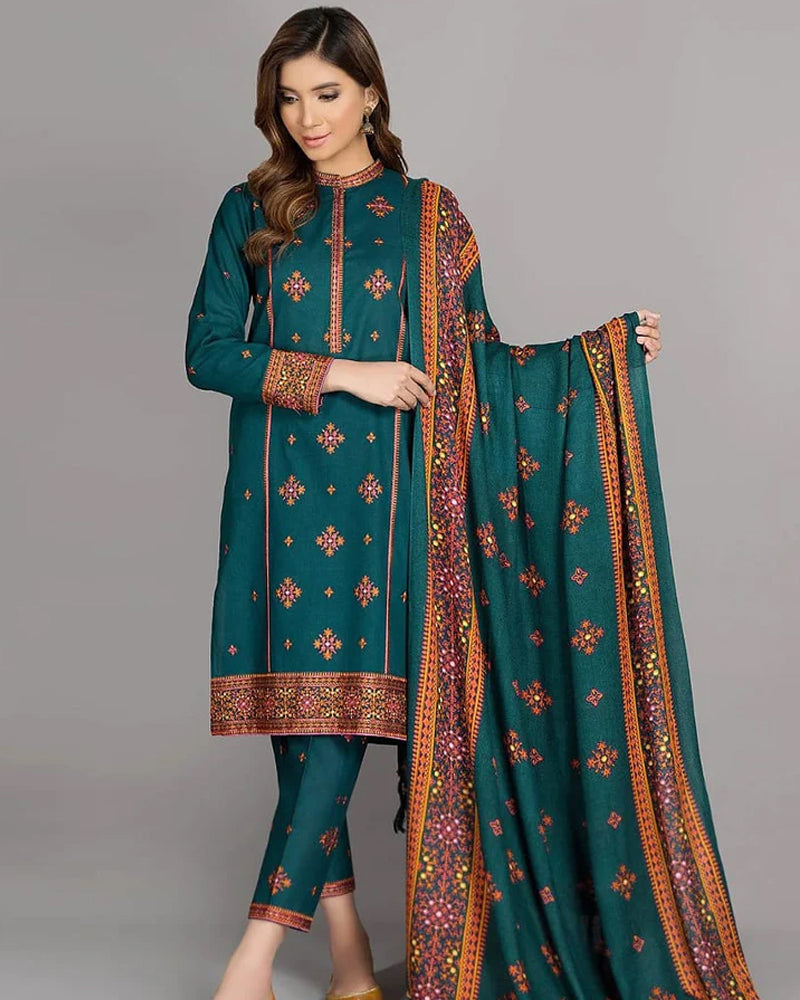 Kayseria Lawn-3PC Embroidered with Lawn Embroidered Dupatta-1118