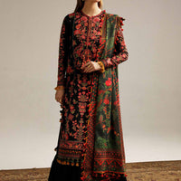 Hussain Rehar Dhanak 3PC Embroidered With Digital Printed Dupatta-173