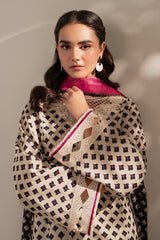 BAROQUE 3PC KARANDI PRINTED SHIRT WITH KARANDI PRINTED DUAPTTA AND TROUSER - 1703