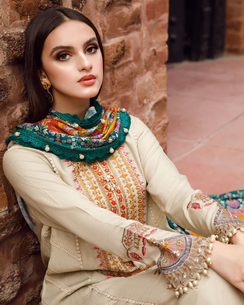 MARIA B Lawn-3PC Embroidered With Digital Printed Dupatta-1145