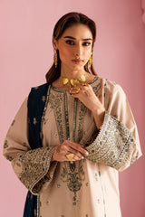 Dhanak-3PC Embroidered Shirt with Sequins Embroidered Dupatta-6004