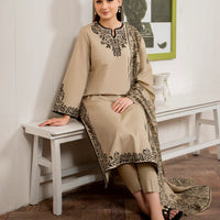 GRANEUT 3PC Lawn Embroidered Shirt With Printed Dupatta-1150