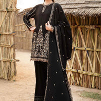 Maria B Lawn 3PC Embroidered Shirt with Embroidered Dupatta-1077