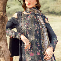 Maria B Lawn-3PC Embroidered with Digital Printed Dupatta-1075