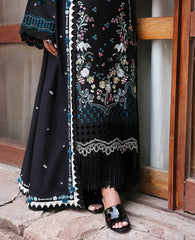 Dhanak-3PC Embroidered Shirt with Dhanak Embroidered Dupatta -3345