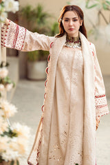 QALAMKAR - 3PC LAWN EMBROIDERED SHIRT WITH MANAAR EMBROIDERED DUPATTA AND TROUSER 1357