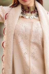 QALAMKAR - 3PC LAWN EMBROIDERED SHIRT WITH MANAAR EMBROIDERED DUPATTA AND TROUSER 1357