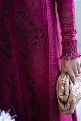 Lawn-3PC Embroidered Shirt with Organza Embroidered Dupatta-1360