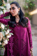 Lawn-3PC Embroidered Shirt with Organza Embroidered Dupatta-1360