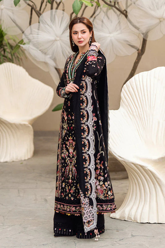 Lawn-3PC Embroidered Shirt with Organza Embroidered Dupatta-1253