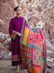 Zainab Chottani 3PC Dhanak Embroidered Shirt With Printed Dupatta-681