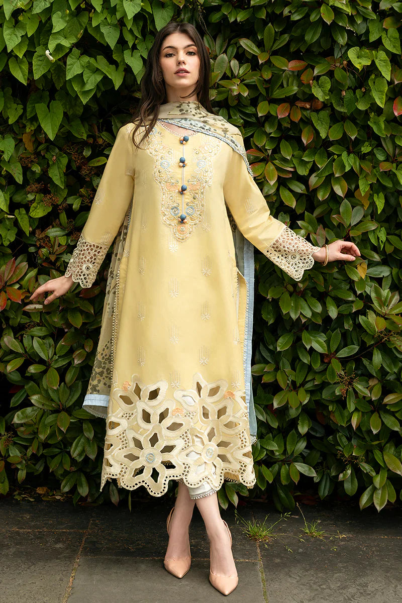 MUSHQ Lawn-3PC Embroidered with Digital printed Dupatta-1143