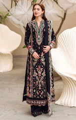 Dhanak-3PC Embroidered Shirt with Organza Embroidered Dupatta-3262