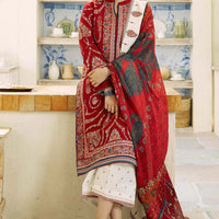 ZARA SHAHJAHAN 3PC Lawn Embroidered Shirt With Printed Dupatta-1054