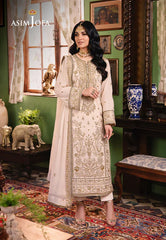 ASIMJOFA AJLP-05 EMBROIDERED TWISTED LAWN 3PCS 5022