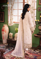 ASIMJOFA AJLP-05 EMBROIDERED TWISTED LAWN 3PCS 5022