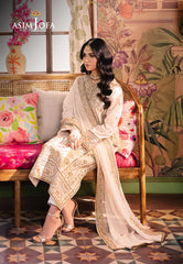 ASIMJOFA AJLP-05 EMBROIDERED TWISTED LAWN 3PCS 5022