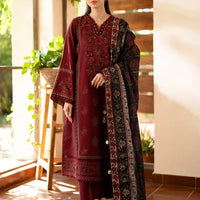 BAROQUE Lawn-3PC Embroidered With Digital Printed Dupatta-1010