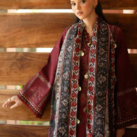 BAROQUE Lawn-3PC Embroidered With Digital Printed Dupatta-1010