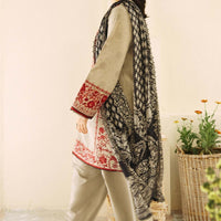 ZARASHAHJAHAN Lawn-3PC Embroidered with Digital printed Dupatta-1018