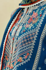 Dhanak-3PC Embroidered Shirt With Digital Printed Wool Shawl-668