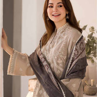 SOBIA NAZIR - 3PC LAWN EMBROIDERED SHIRT WITH DIGITAL PRINTED SHAWL AND TROUSER-1114