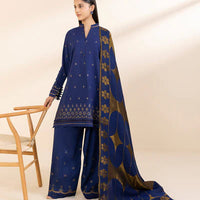 Sapphire Lawn-3PC Embroidered With Digital Printed Dupatta- 1001