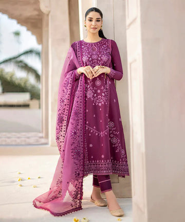 Lawn-2PC EMBROIDERED SHIRT AND TROUSER - 1323
