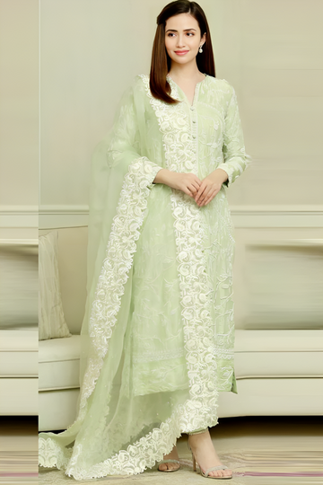 Linen 3PC  Embroidered-840