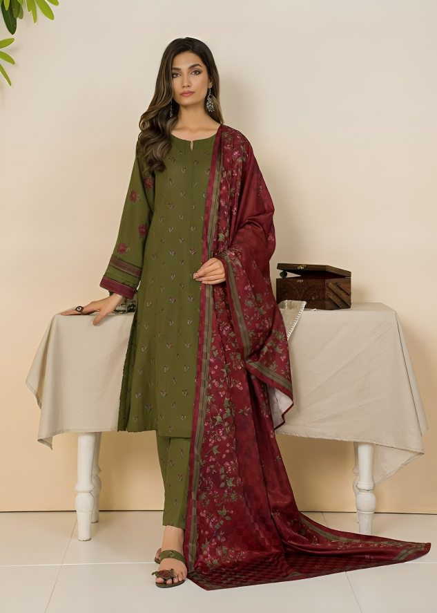 Dhanak 3PC Embroidered -646