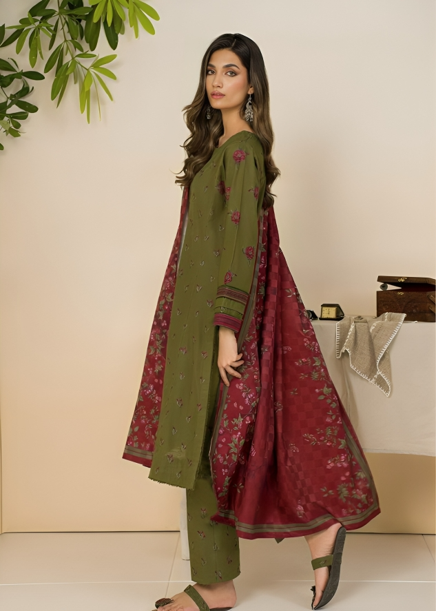 Dhanak 3PC Embroidered -646