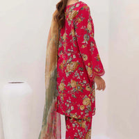 3PC Lawn Printed Shirt With Digital Printed Dupatta-1612