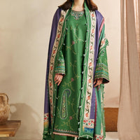 ZARA SHAHJAHAN Lawn-3PC Embroidered with Digital Printed Dupatta-1141