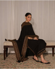 Dhanak-3PC Embroidered Shirt with Organza Sequins Embroidered Dupatta- 3373