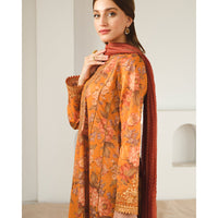 BAROQUE KHADDAR 3PC WITH KHADDAR PRINTED SHIRT & TROUSER-908