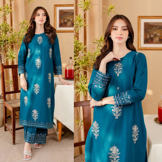 BATIK Dhanak 2PC Embroidered With Dhanak Embroidered Trouser-283