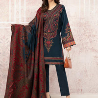 MARIA B Lawn-3PC Embroidered with Digital printed  Dupatta-1094