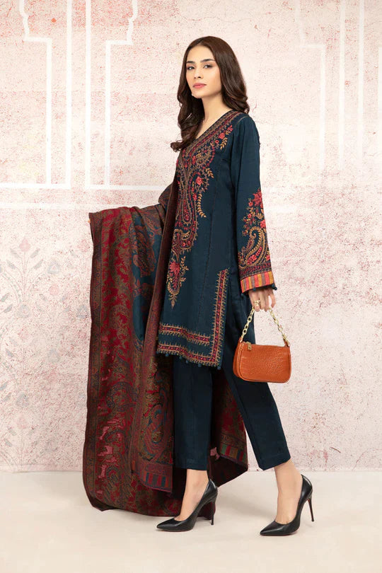 MARIA B Lawn-3PC Embroidered with Digital printed  Dupatta-1094