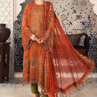 MARIA B Lawn-3PC Embroidered With Chiffon Embroidered Dupatta-1137