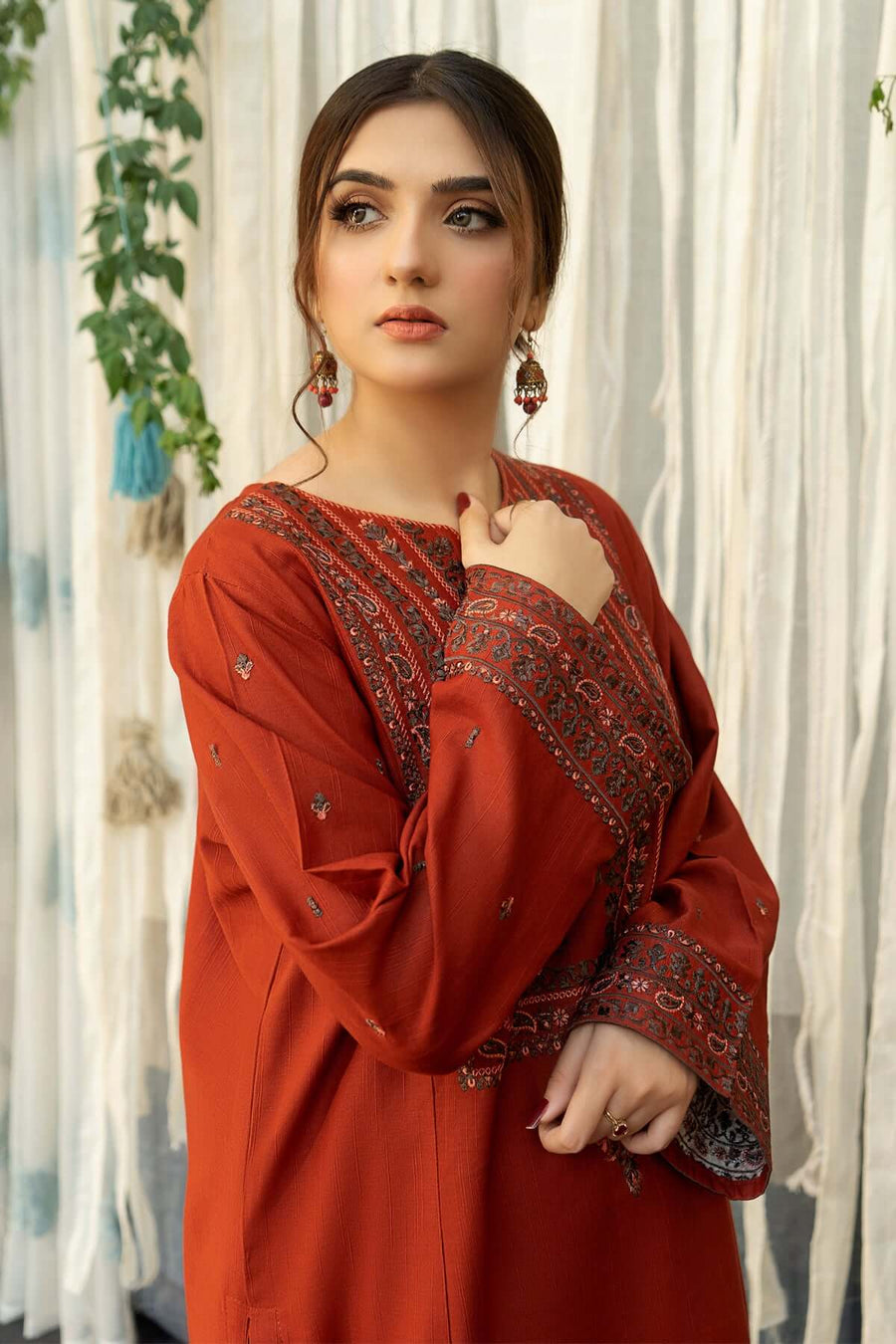 URGE Lawn 3PC Embroidered Shirt with Digital Printed Dupatta-1192