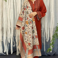 URGE Lawn 3PC Embroidered Shirt with Digital Printed Dupatta-1192